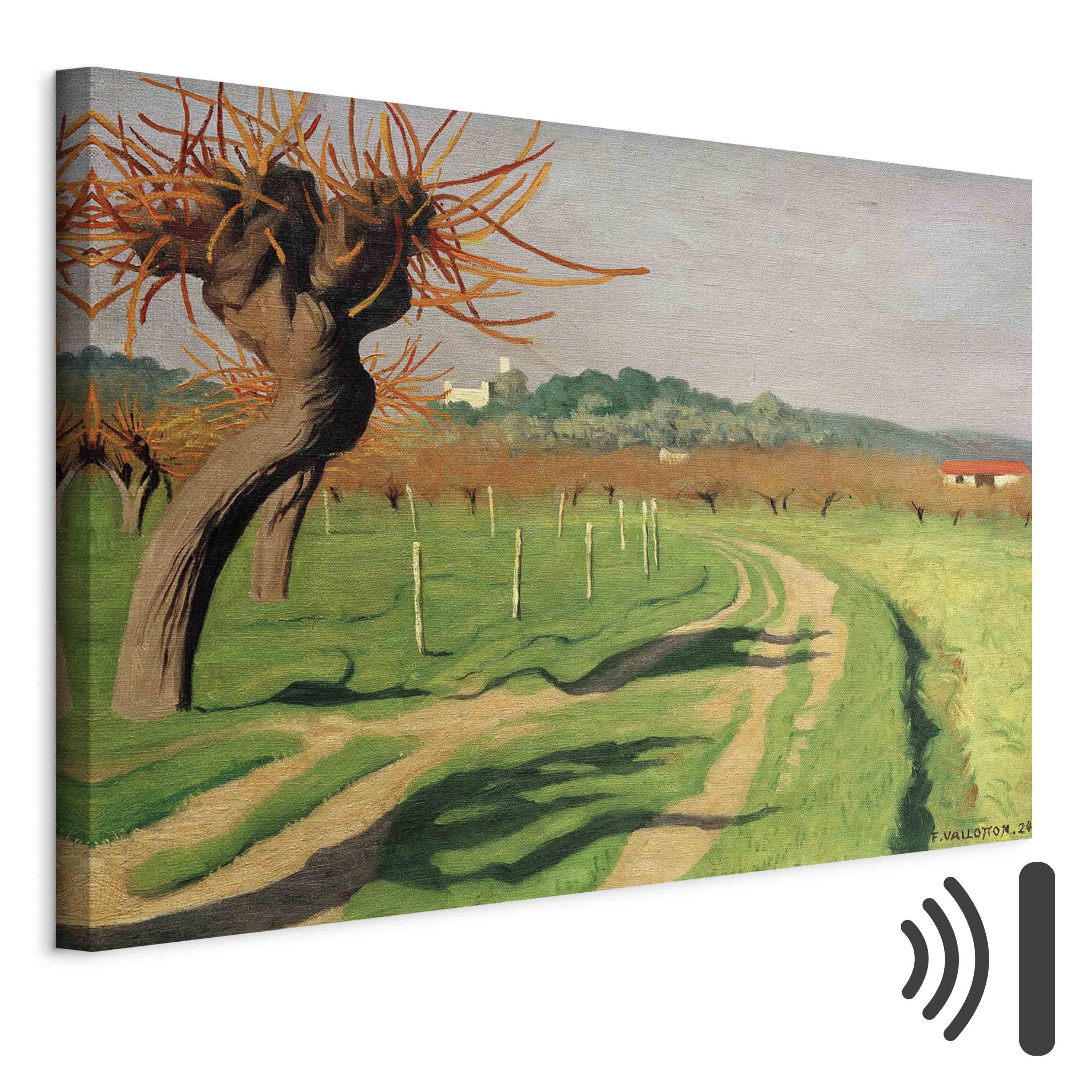 Vallée de la Cagne Landscape Canvas Print