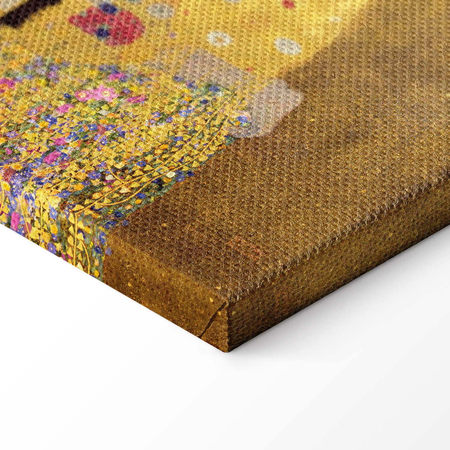 Gustav Klimt The Kiss Gold Romantic Canvas Print