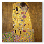 Gustav Klimt The Kiss Gold Romantic Canvas Print