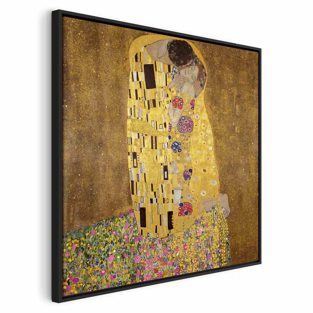 Gustav Klimt The Kiss Gold Romantic Canvas Print