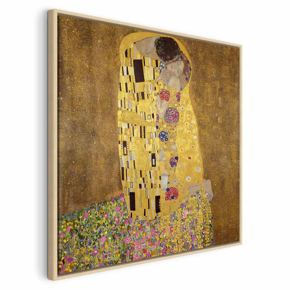 Gustav Klimt The Kiss Gold Romantic Canvas Print