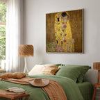 Gustav Klimt The Kiss Gold Romantic Canvas Print