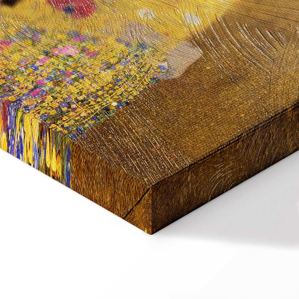 Gustav Klimt The Kiss Gold Romantic Canvas Print