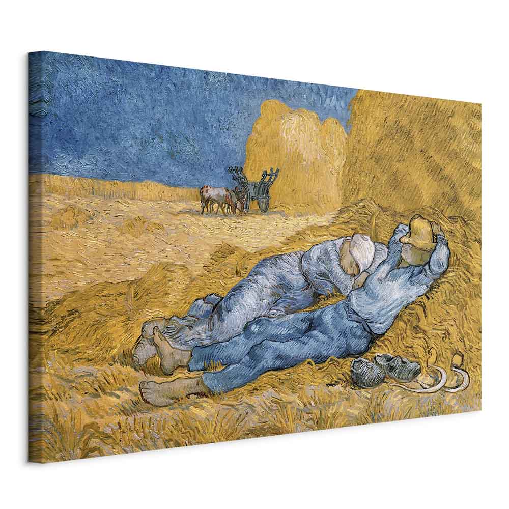 Van Gogh Noon: Rest from Work Classic Canvas Print