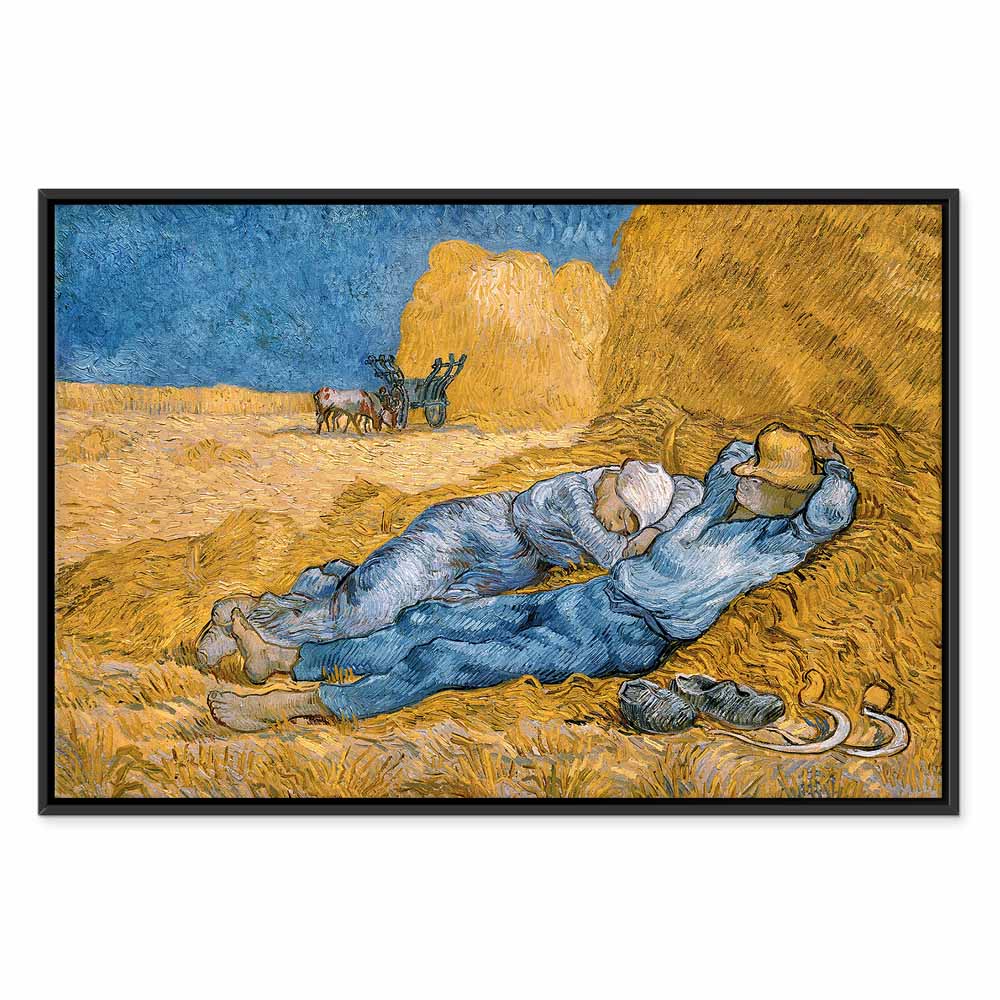 Van Gogh Noon: Rest from Work Classic Canvas Print
