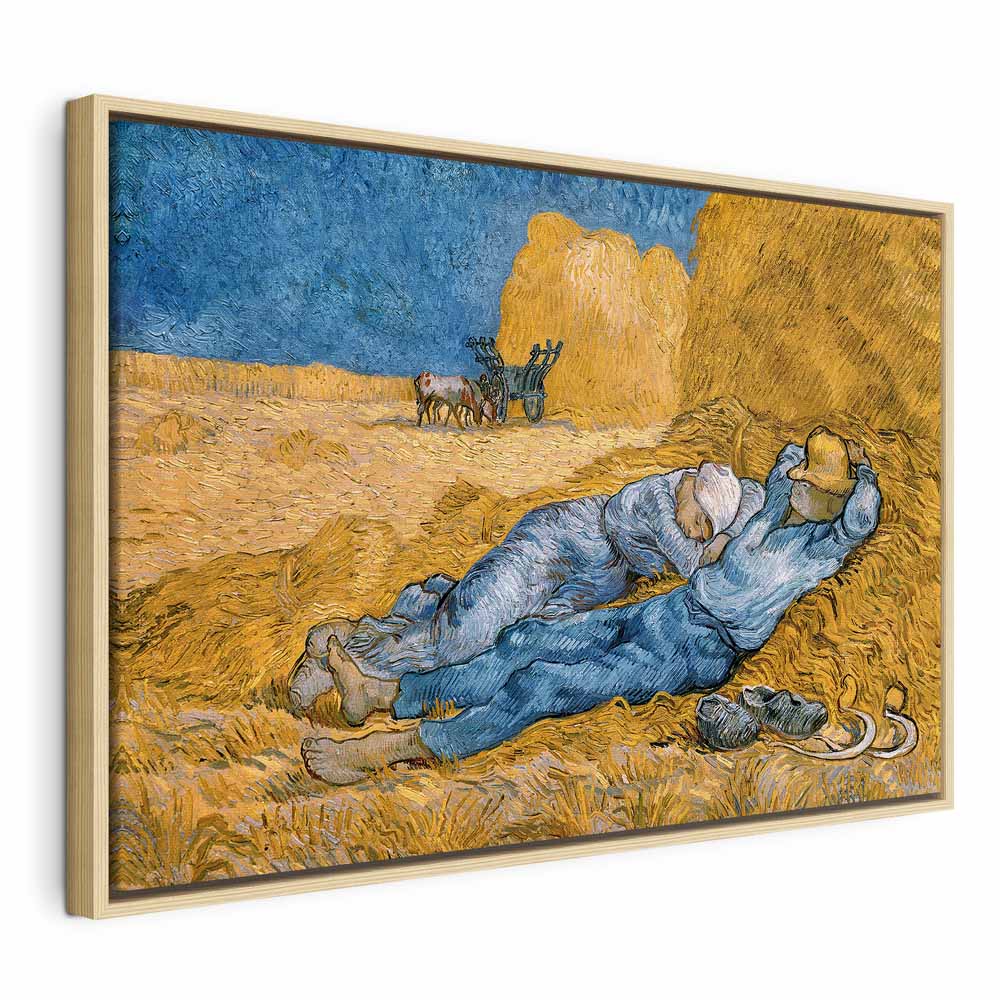 Van Gogh Noon: Rest from Work Classic Canvas Print