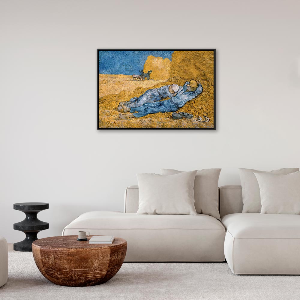 Van Gogh Noon: Rest from Work Classic Canvas Print