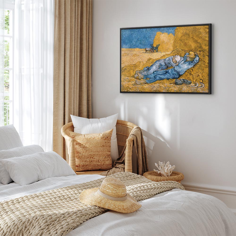 Van Gogh Noon: Rest from Work Classic Canvas Print
