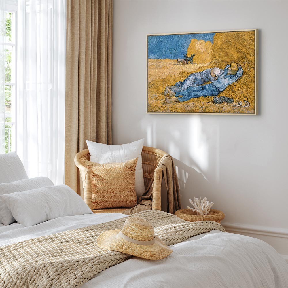 Van Gogh Noon: Rest from Work Classic Canvas Print