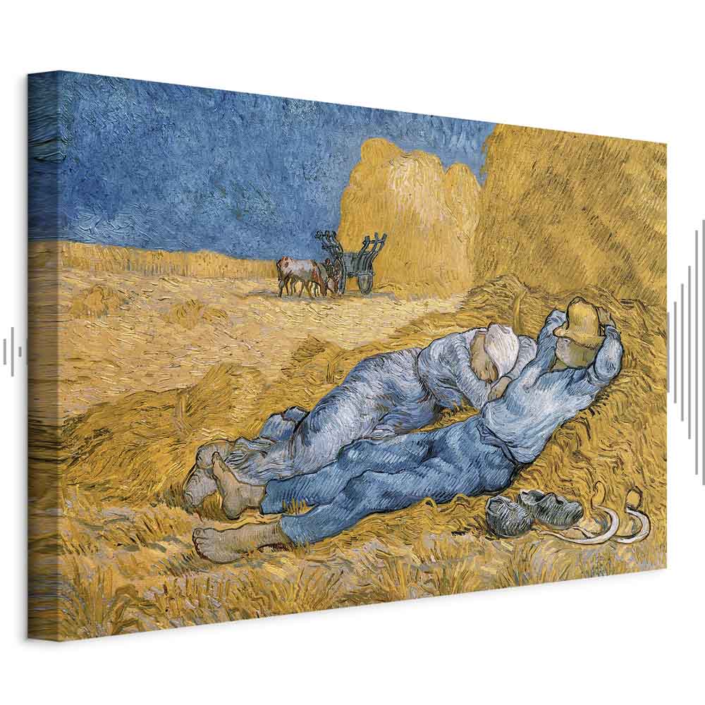 Van Gogh Noon: Rest from Work Classic Canvas Print