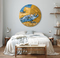 Van Gogh Noon Rest from Work Classic Round Canvas Print