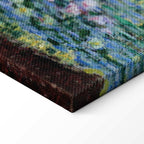 Monet Footbridge in Giverny Garden Canvas Print