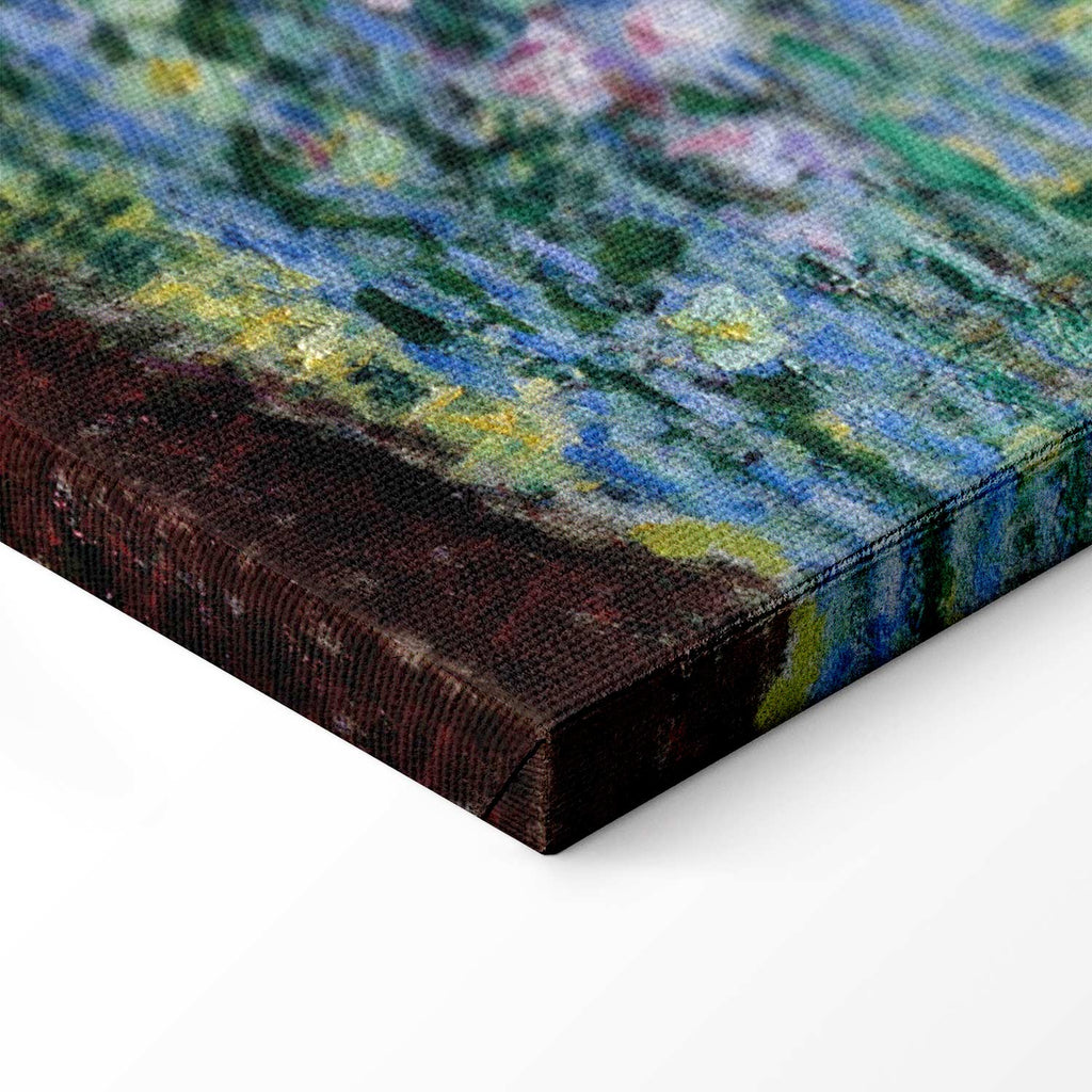 Monet Footbridge in Giverny Garden Canvas Print