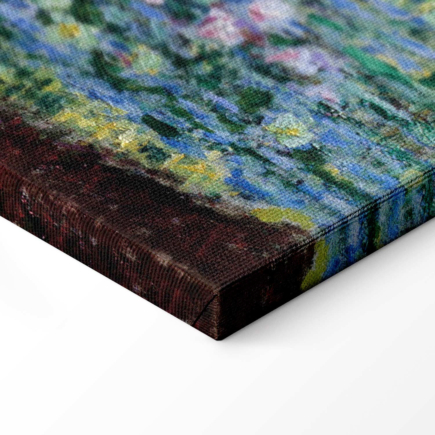 Monet Footbridge in Giverny Garden Canvas Print