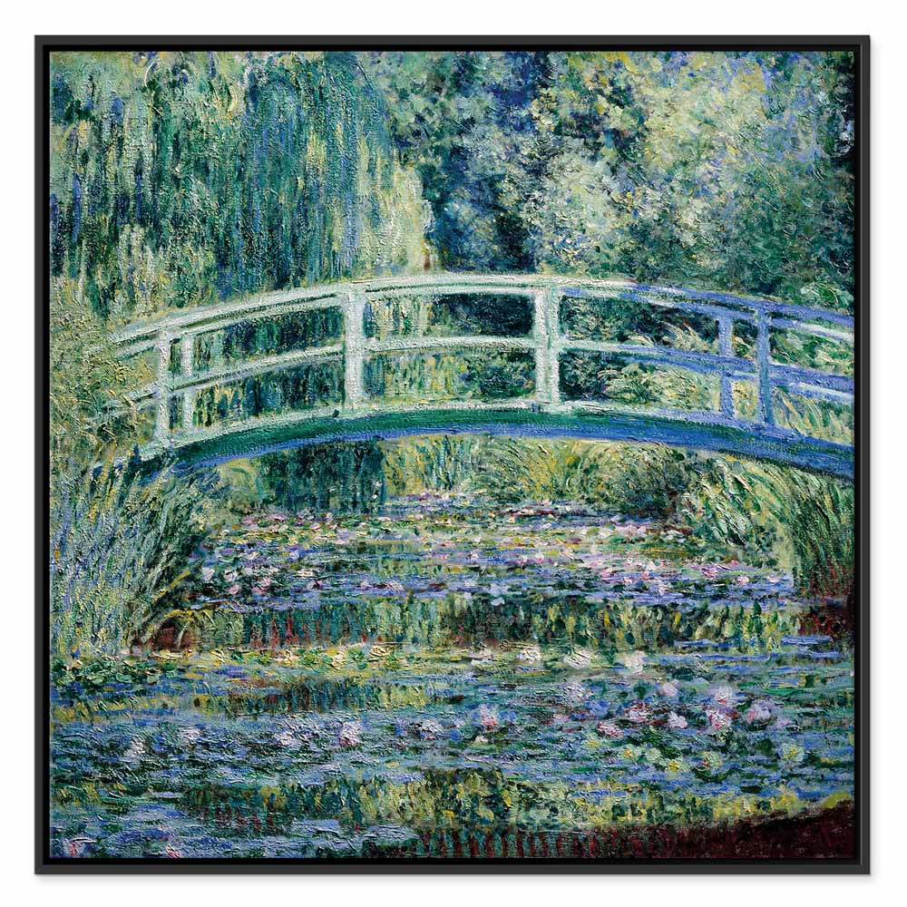 Monet Footbridge in Giverny Garden Canvas Print