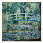 Monet Footbridge in Giverny Garden Canvas Print