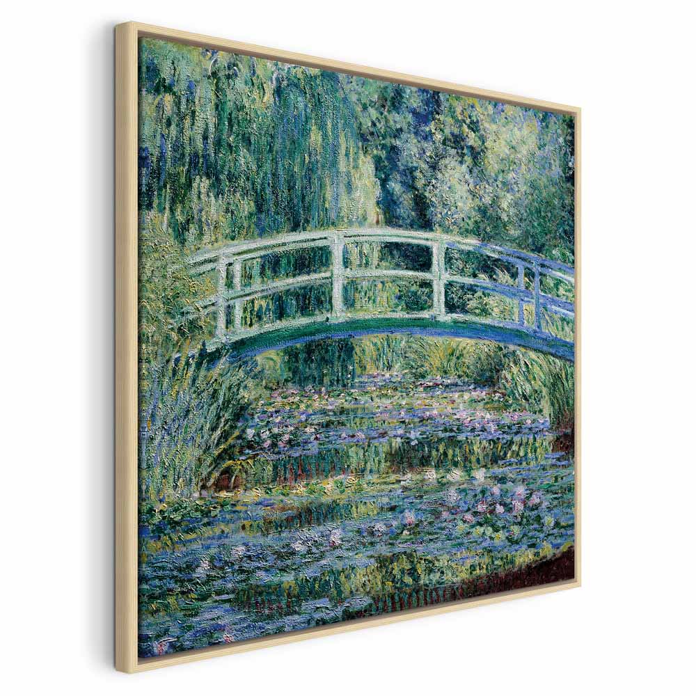 Monet Footbridge in Giverny Garden Canvas Print