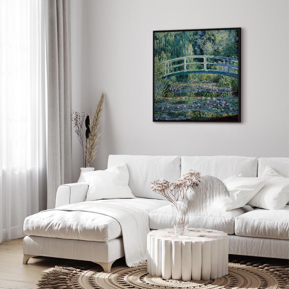 Monet Footbridge in Giverny Garden Canvas Print