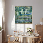Monet Footbridge in Giverny Garden Canvas Print