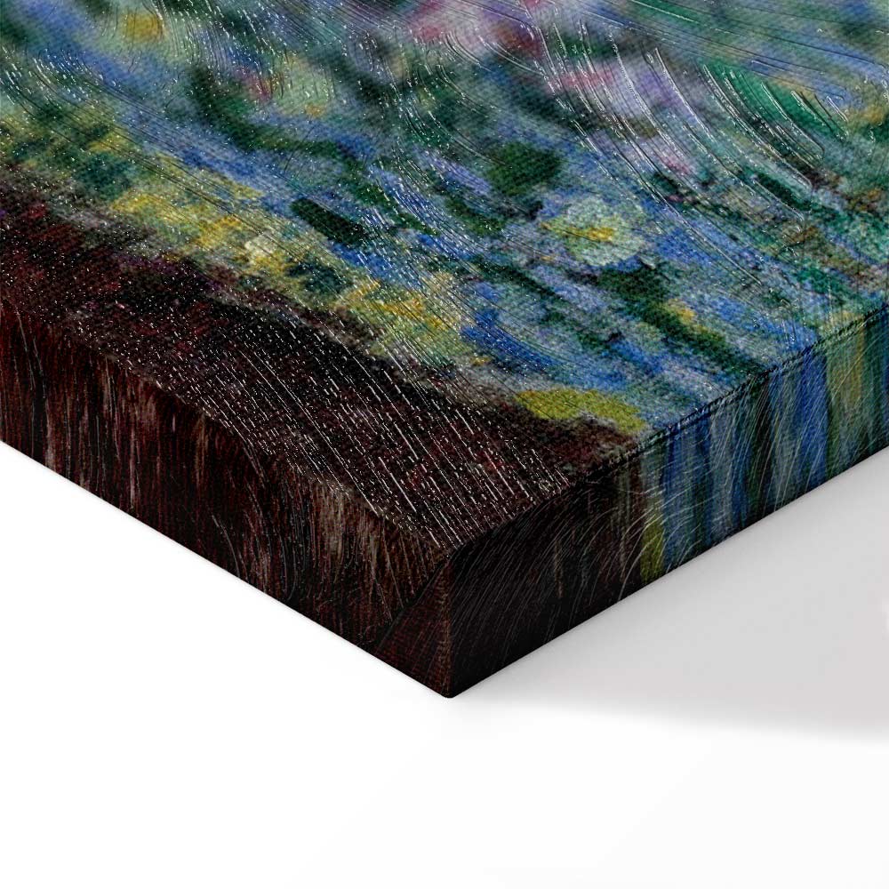 Monet Footbridge in Giverny Garden Canvas Print