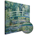 Monet Footbridge in Giverny Garden Canvas Print