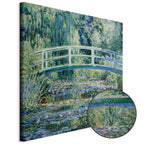 Monet Footbridge in Giverny Garden Canvas Print