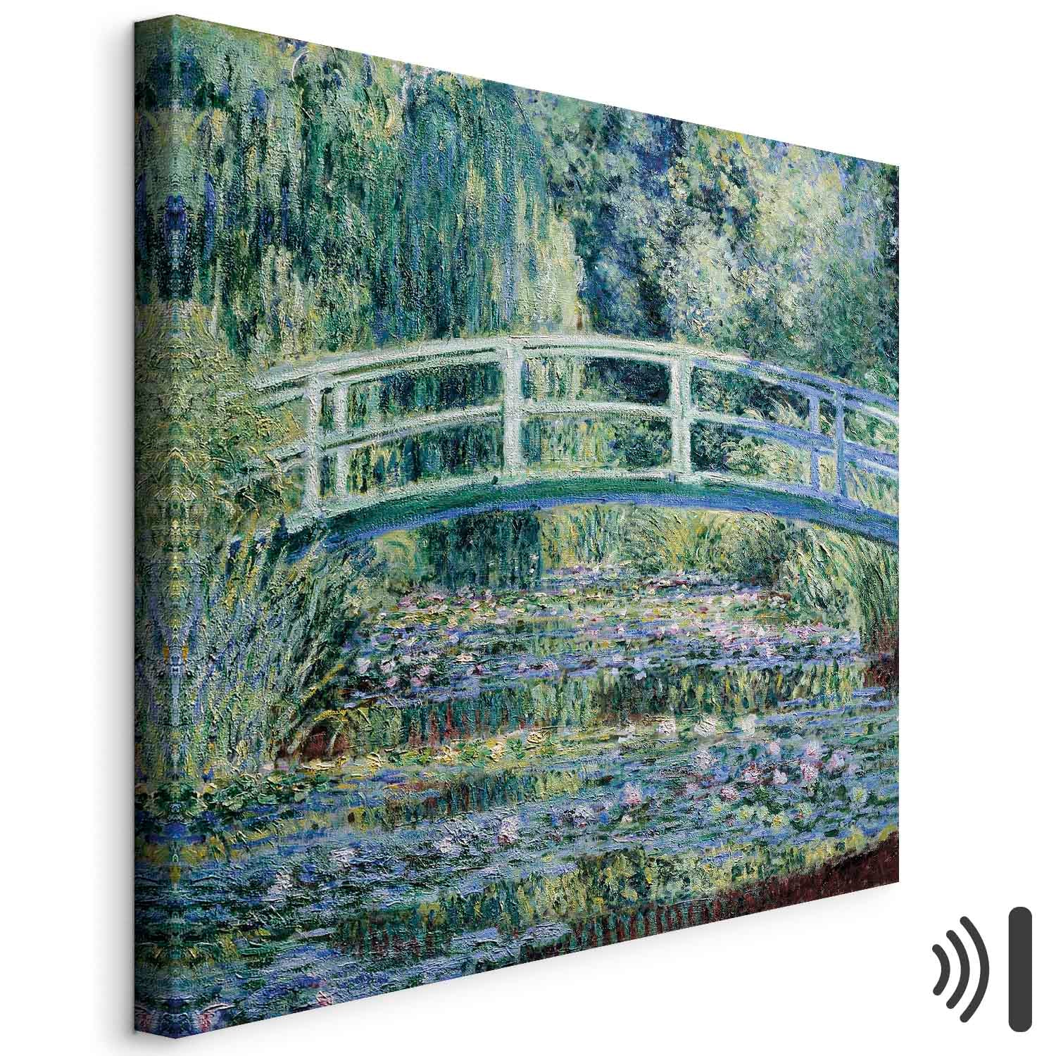 Monet Footbridge in Giverny Garden Canvas Print
