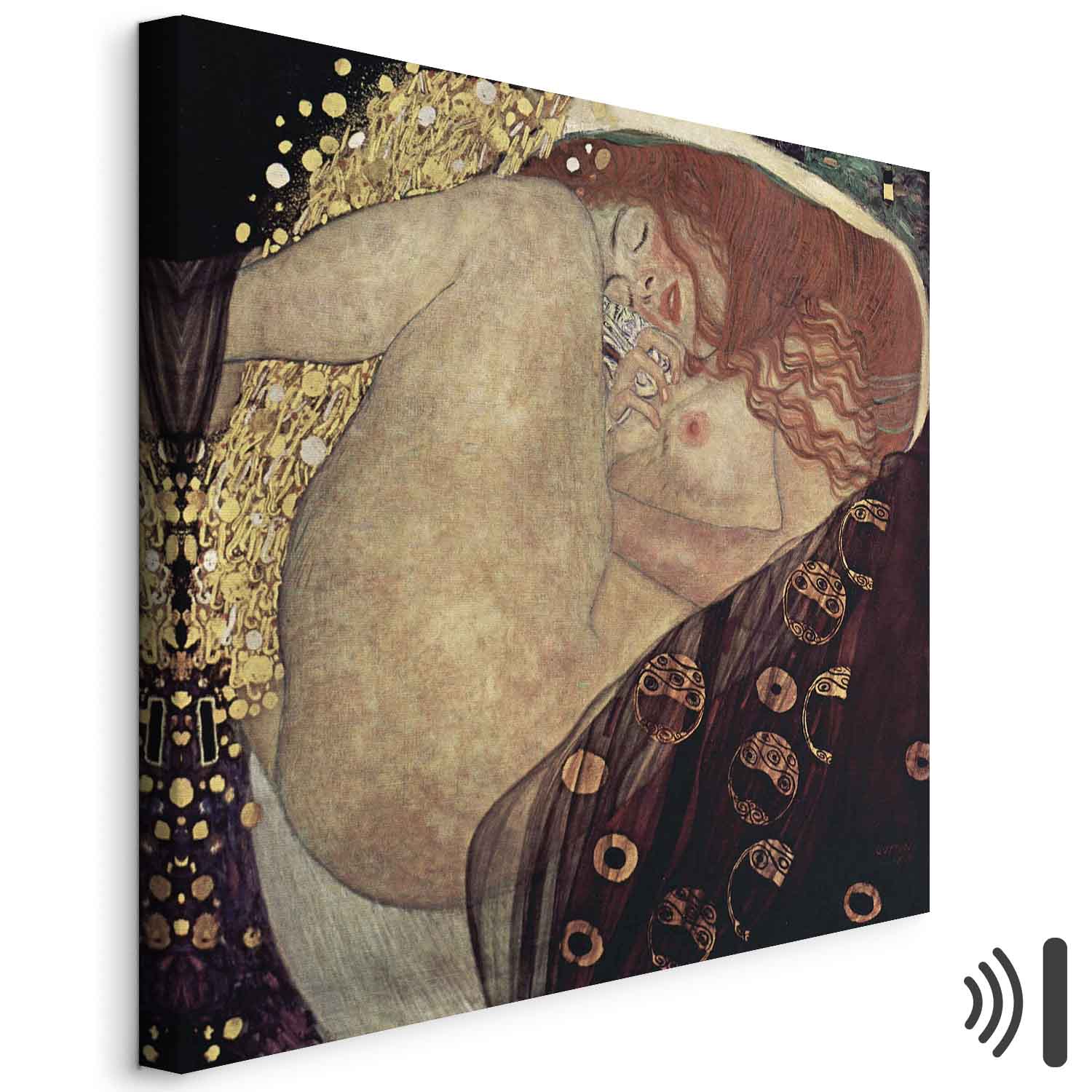 Gustav Klimt Danae Gold Classic Canvas Print