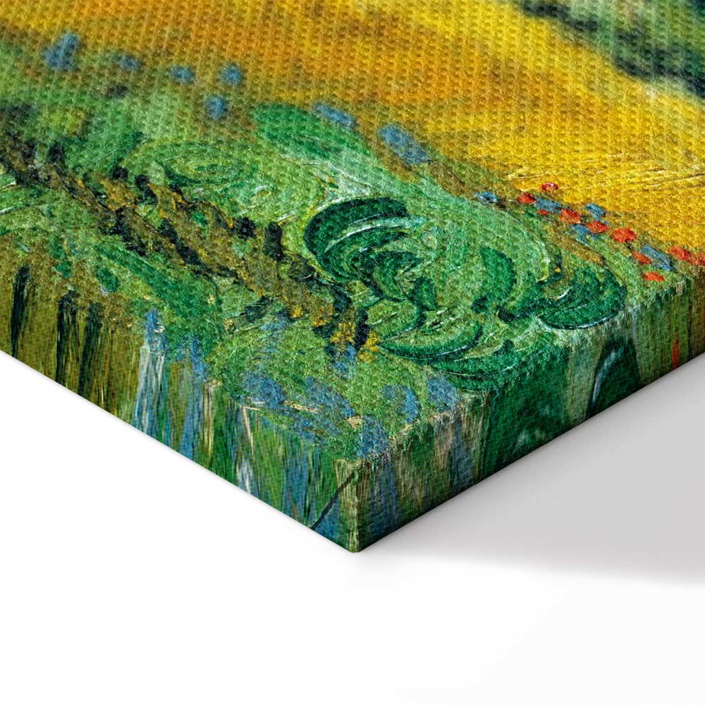 Wheat Field with Cypresses Landscape Canvas Print