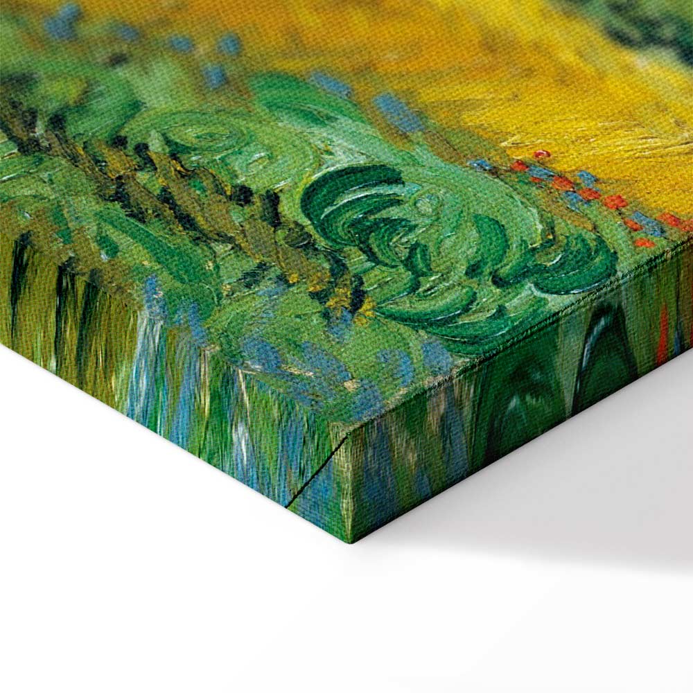 Wheat Field with Cypresses Landscape Canvas Print