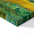 Wheat Field with Cypresses Landscape Canvas Print