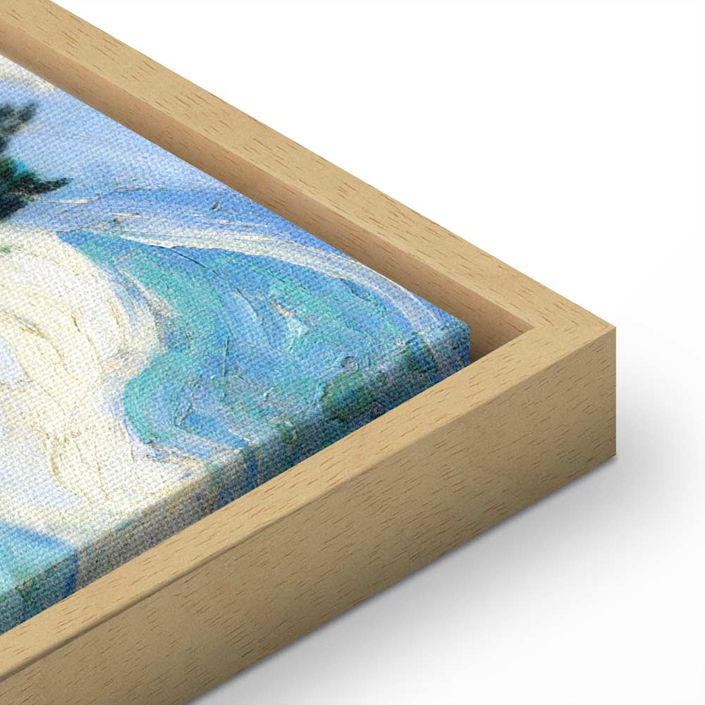 Wheat Field with Cypresses Landscape Canvas Print