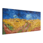 Canvas Print Wheatfield With Crows - Reproductions