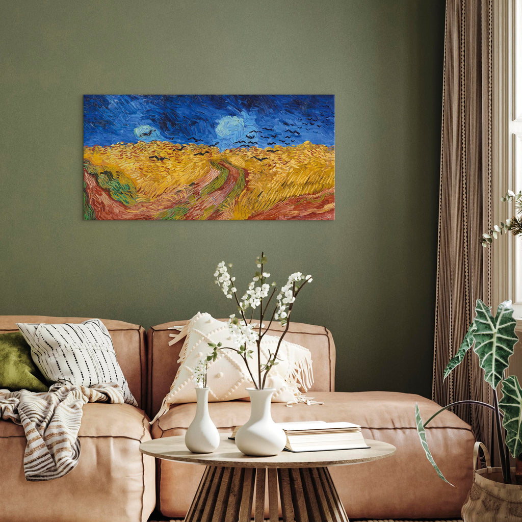 Canvas Print Wheatfield With Crows - Reproductions