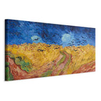 Canvas Print Wheatfield With Crows - Reproductions