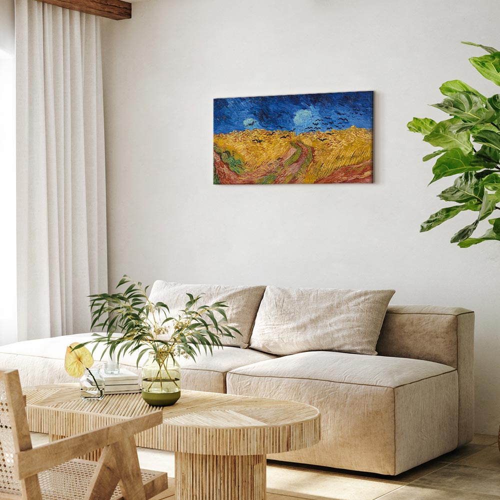 Canvas Print Wheatfield With Crows - Reproductions