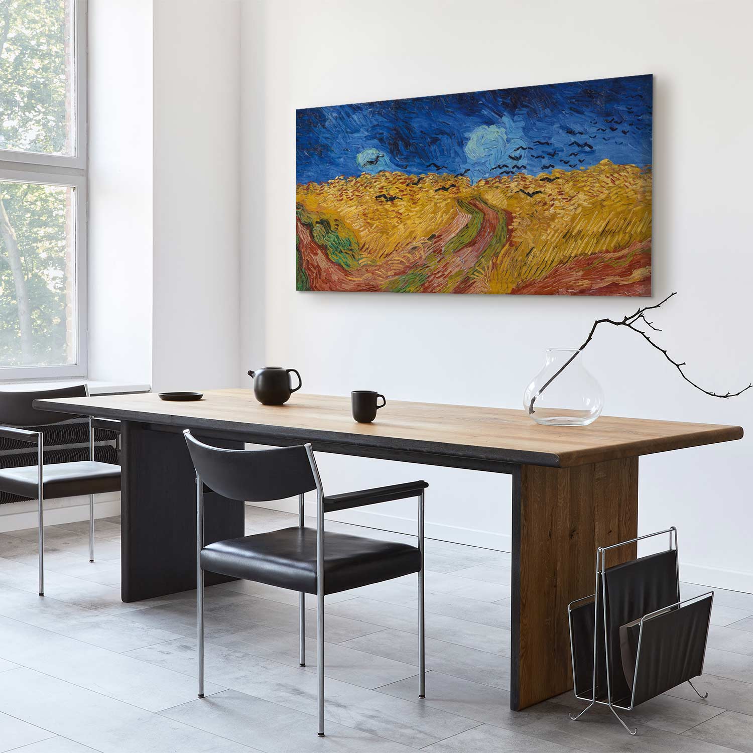 Wheatfield With Crows Landscape Canvas Print