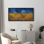 Wheatfield With Crows Landscape Canvas Print