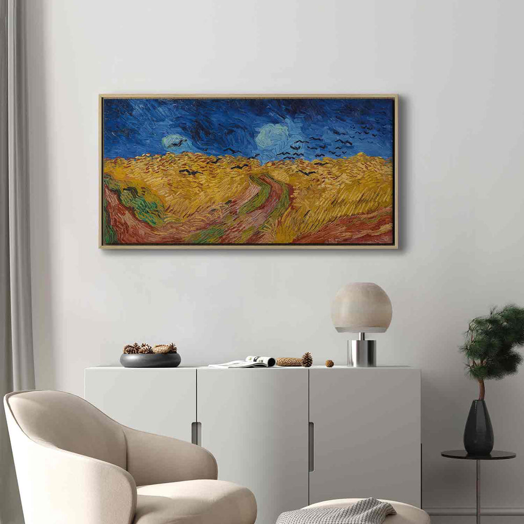 Wheatfield With Crows Landscape Canvas Print