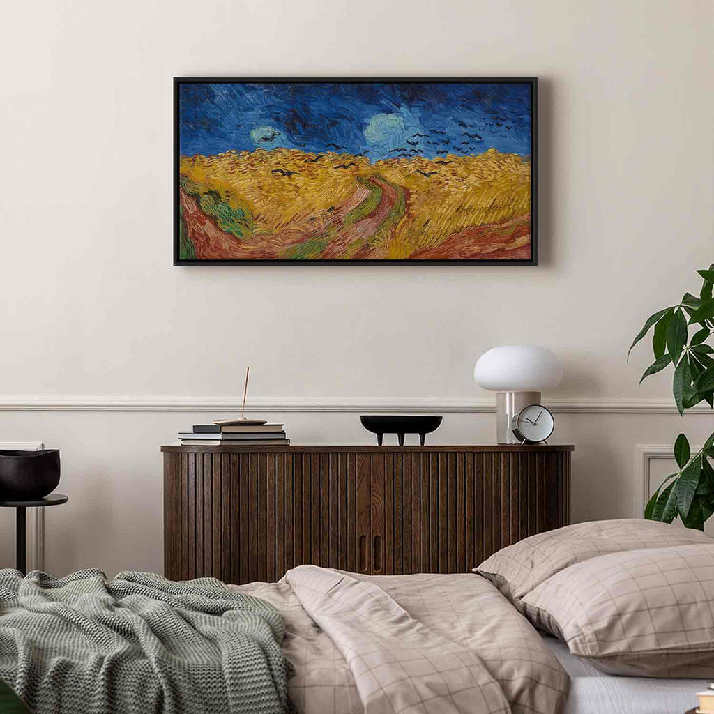 Wheatfield With Crows Landscape Canvas Print