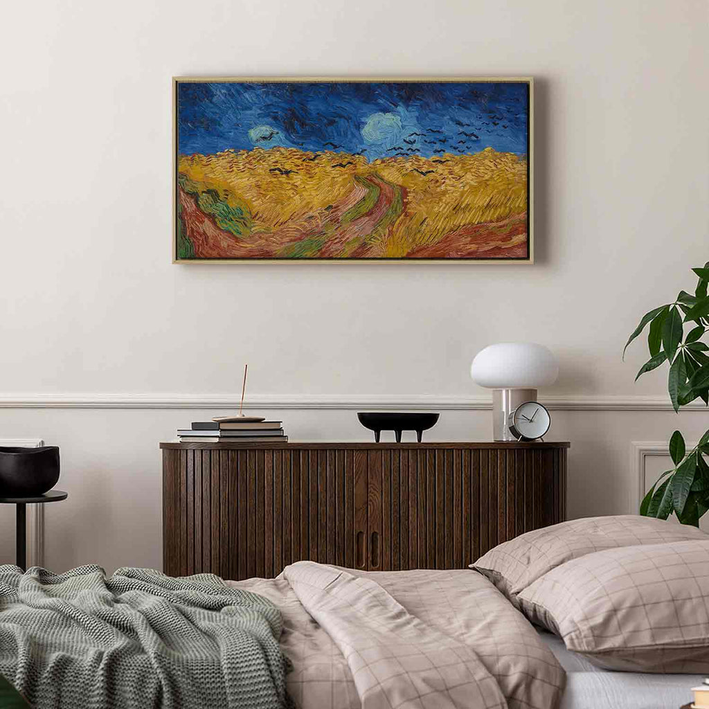 Wheatfield With Crows Landscape Canvas Print