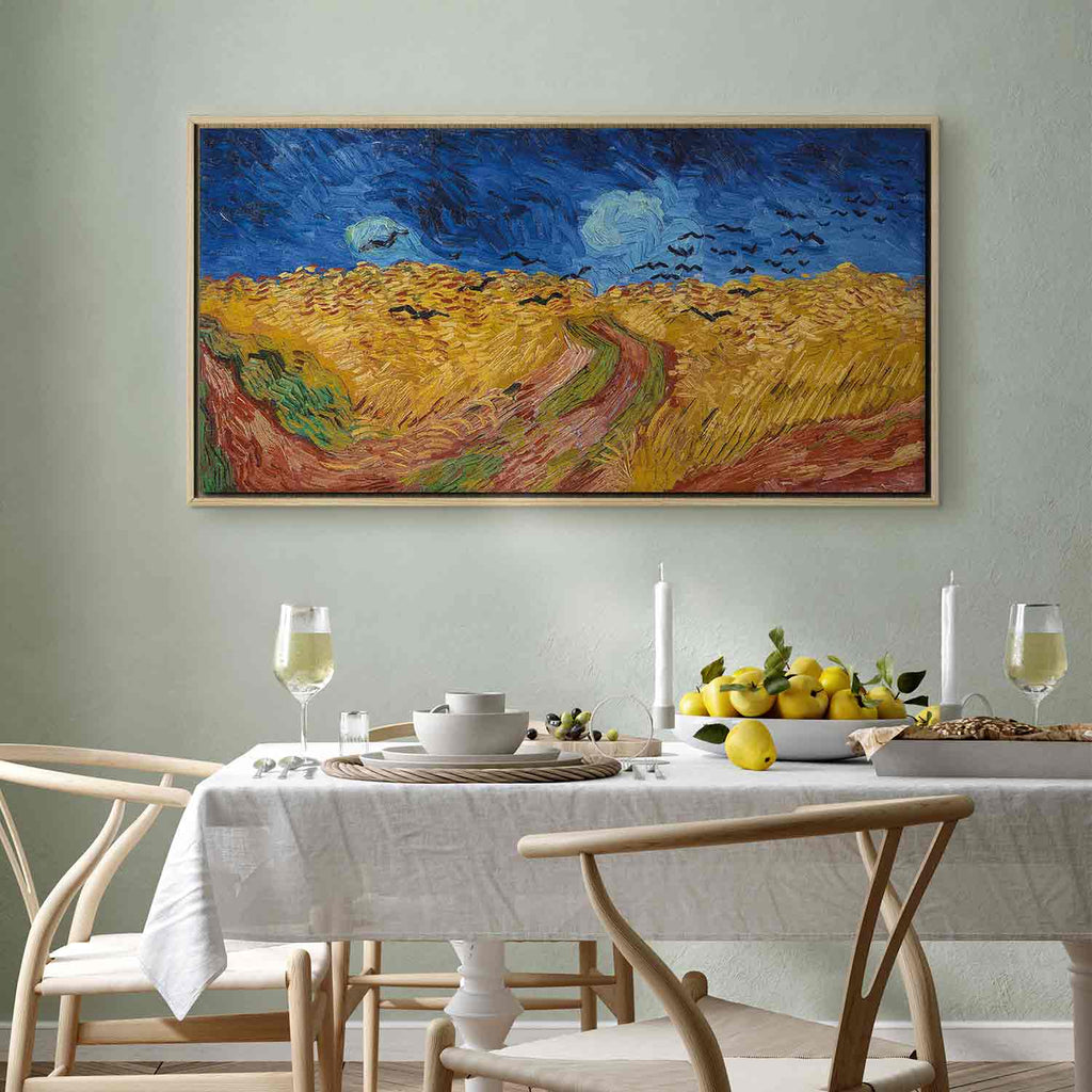 Wheatfield With Crows Landscape Canvas Print
