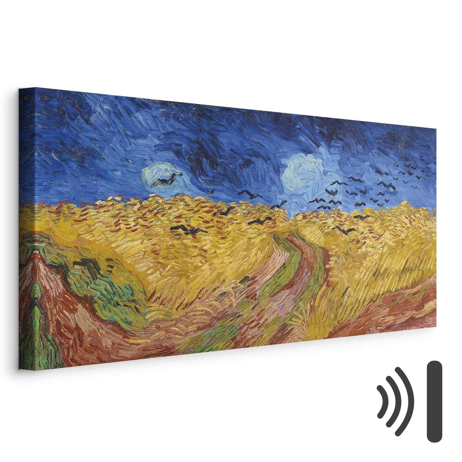 Wheatfield With Crows Landscape Canvas Print