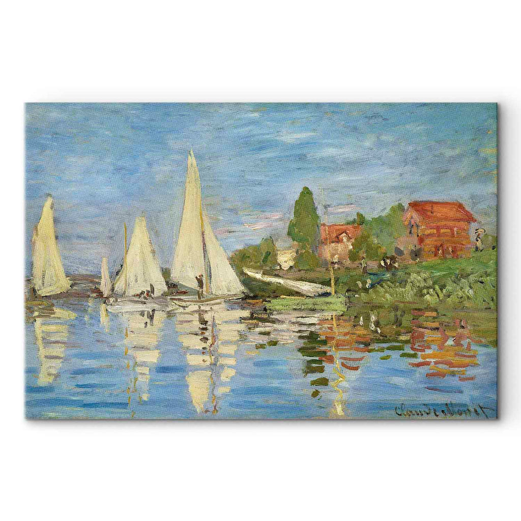 Sailing Boats Impressionist Canvas Print