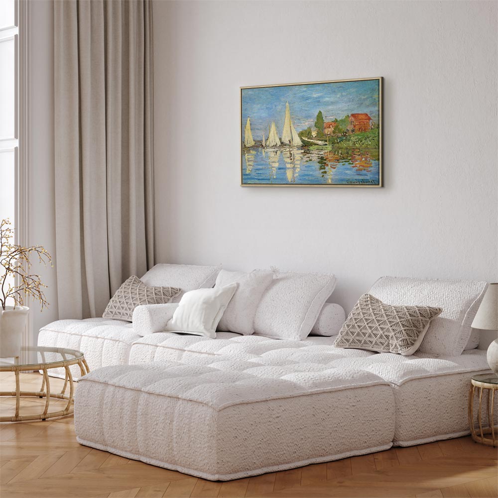 Canvas Print Regatta in Argenteuil