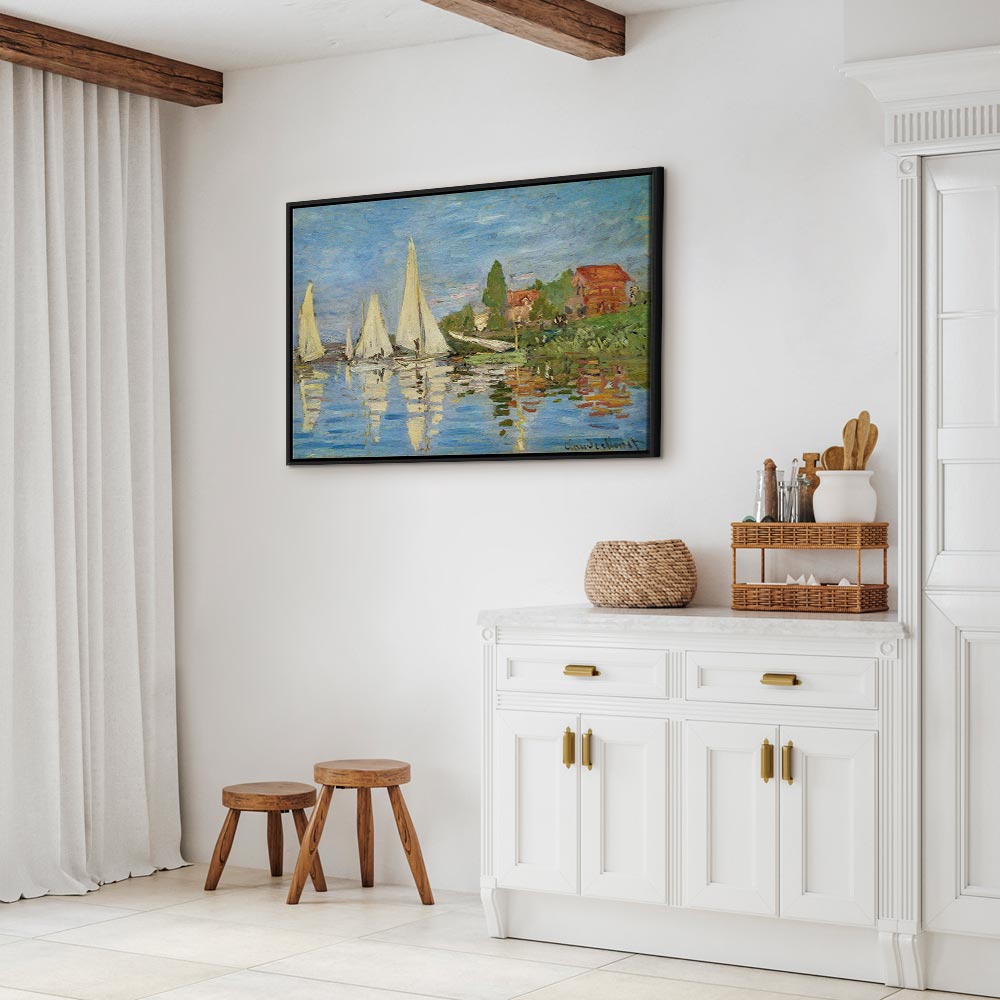 Canvas Print Regatta in Argenteuil