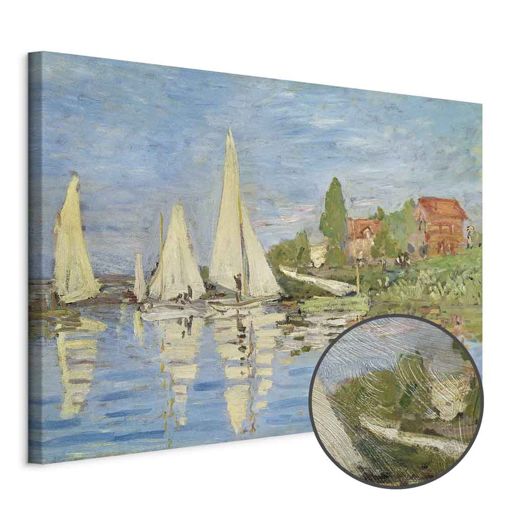 Sailing Boats Impressionist Canvas Print