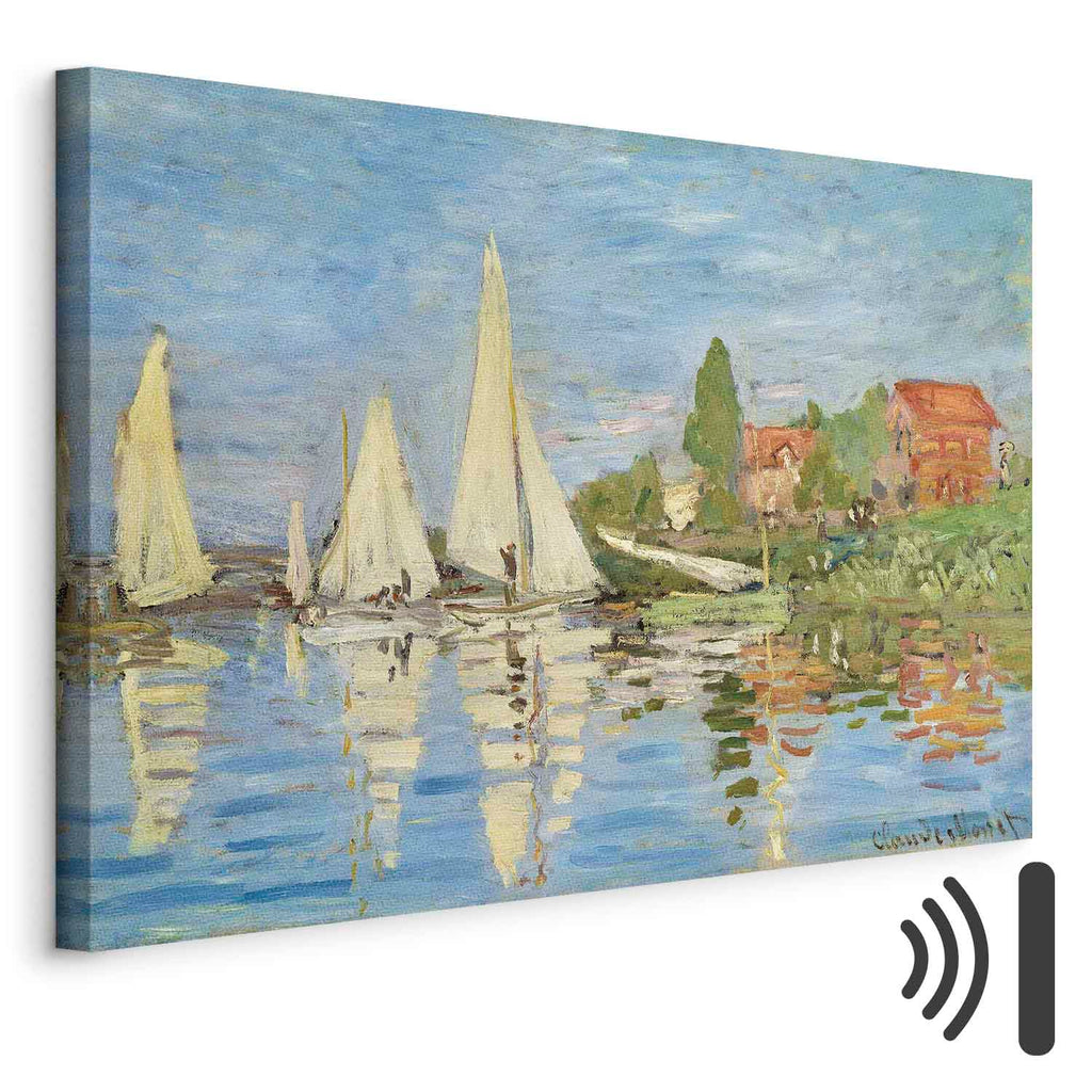 Sailing Boats Impressionist Canvas Print