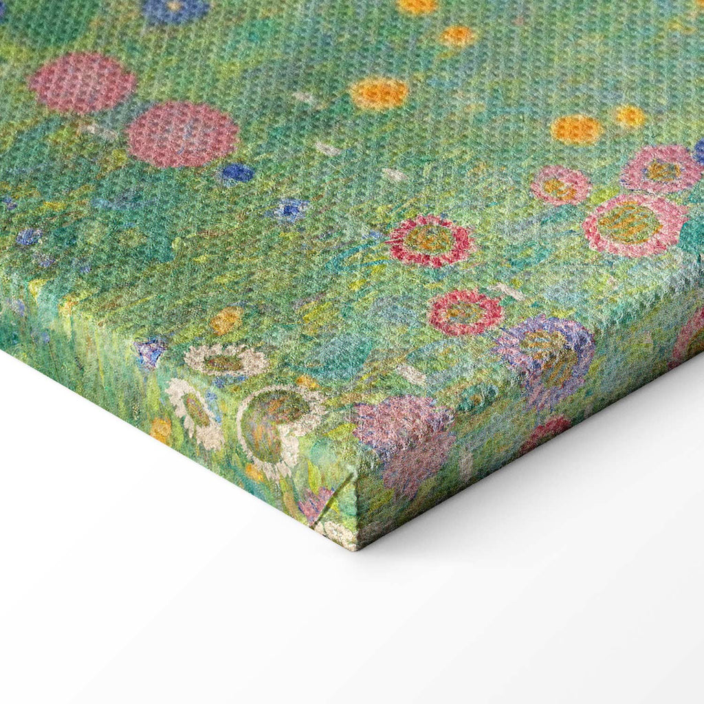 Klimt Sunflower Farm Garden Multicolor Canvas Print