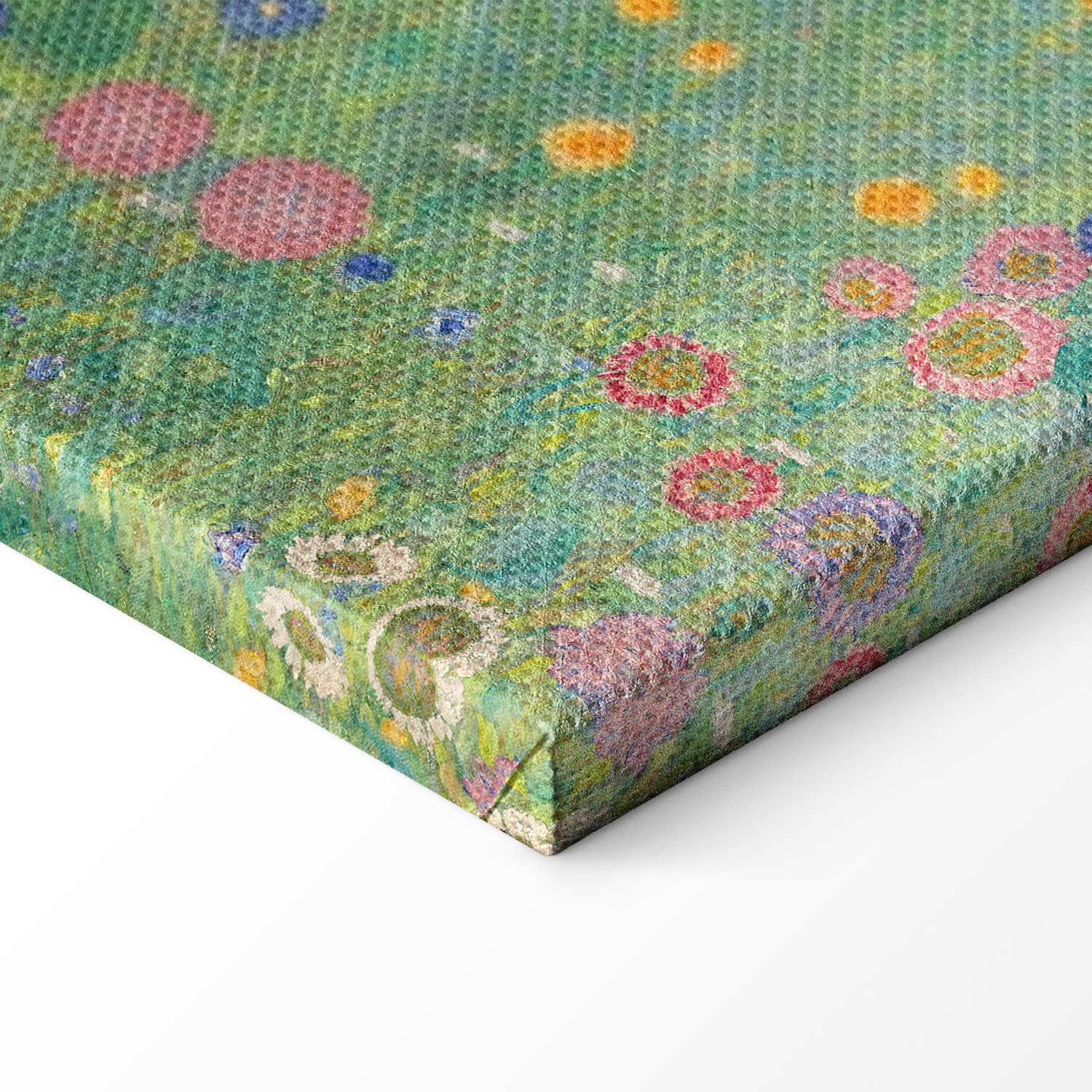 Klimt Sunflower Farm Garden Multicolor Canvas Print